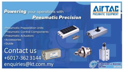 AIRTAC Pnuematic Actuactor, Control Components, preparation Unit and Accessories