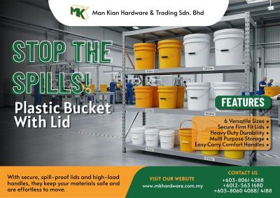 Plastic Bucket with Lid   Strong, Secure & Built for Everyday Use