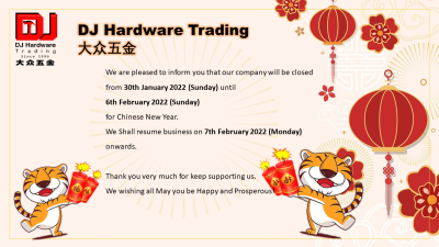CHINESE NEW YEAR HOLIDAY NOTICE 2022🍊