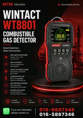 WINTACT WT8801 Combustible Gas Detector Malaysia 