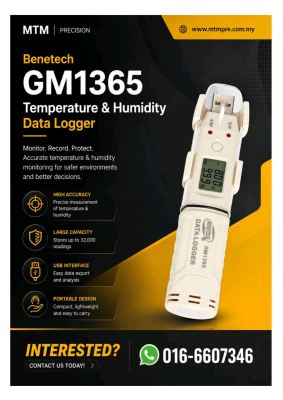 Benetech GM1365 Temperature & Humidity Data Logger