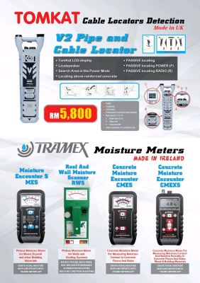 TOMKAT V2 Cable Locator & TRAMEX Moisture Meter Series