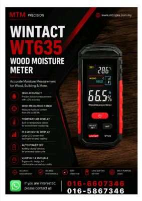 Wintact WT635 Wood Moisture Meter Malaysia
