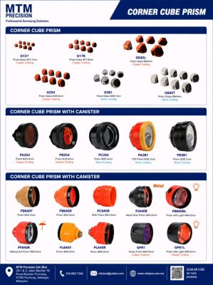 MTM Corner Cube Prism | Survey Prism | Monitoring Prism | Laser Scanner Prism Malaysia 