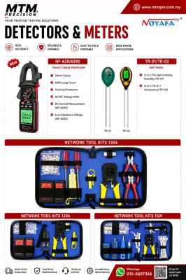 Professional NOYAFA Electrical Testing, Soil Analysis & Network Installation Tools Malaysia