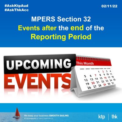MPERS Section 32 - Events after the end of the reporting period