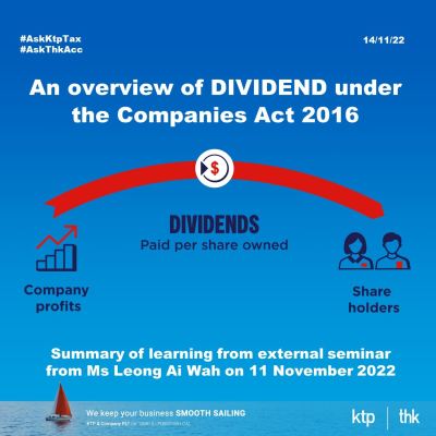 Dividends the Companies Act 2016