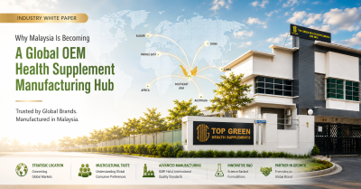 Why Malaysia Is Becoming a Global OEM Health Supplement Manufacturing Hub. Published by Top Green Health Supplements
