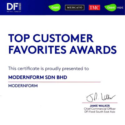 Modernform Top Customer Best Awards