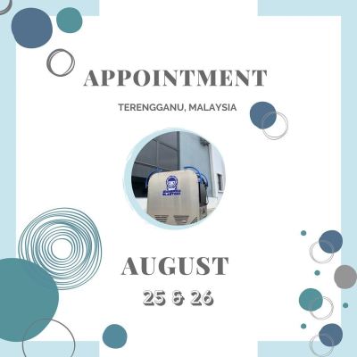Appointment in Terengganu on 8/25 & 8/26