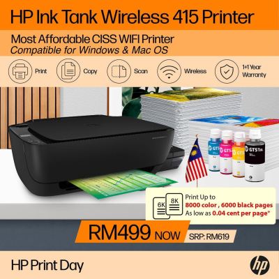 Printer Ink Tank Wireless 415