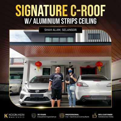 Signature C-Roof w/ Aluminium Strips Ceiling