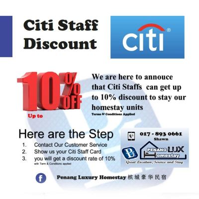 Citi Staff Discount