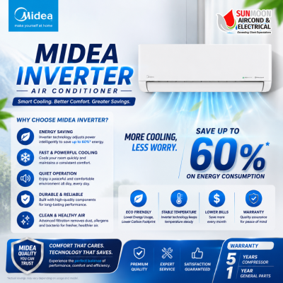 Authorized Midea Dealer in Kuala Lumpur & Klang Valley