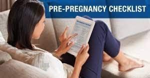 Your Pre Pregnancy Checklist
