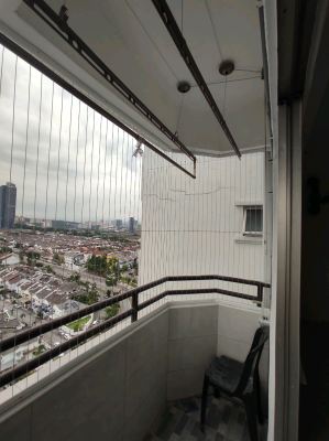 invisible grille done at Endah Ria Condo