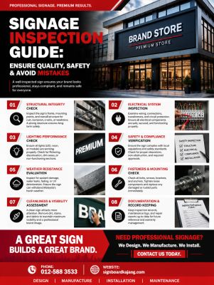 Signage Inspection Guide: Ensure Quality, Safety & Avoid Mistakes