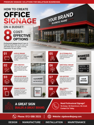 How to Create Office Signage on a Budget: 8 Cost-Effective Options