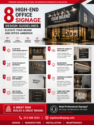 8 High-End Office Signage Design Guidelines | Elevate Your Brand and Office Ambience