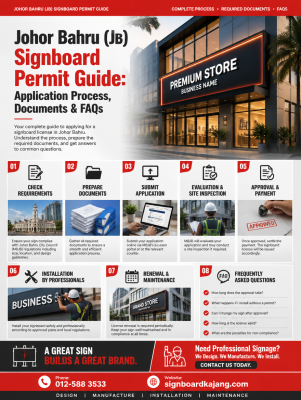 Johor Bahru (JB) Signboard Permit Guide: Application Process, Documents & FAQs