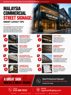 Malaysia Commercial Street Signage | Smart Layout Tips