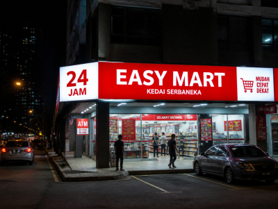 Convenience Store Signage Design | 24/7 High-Visibility Guide for Malaysia