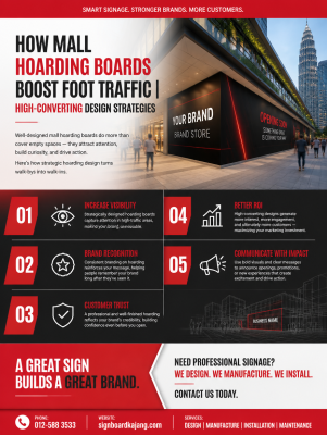 How Mall Hoarding Boards Boost Foot Traffic | High-Converting Design Strategies