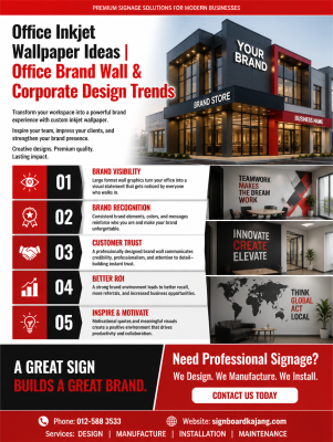 Office Inkjet Wallpaper Ideas��Office Brand Wall & Corporate Design Trends