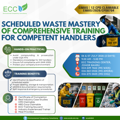  Is your company fully compliant with Scheduled Waste Regulations?
