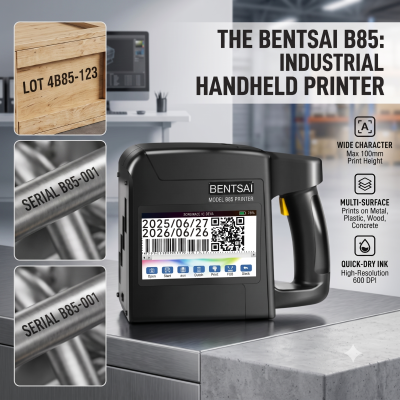 Upgrade Your Coding Efficiency with the Bentsai B85: The Ultimate 92mm Large-Character Handheld Printer in Malaysia & Singapore