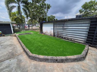 Supply & Install Signature Artificial Grass Joy 15mm (5UV) - SILC, Gelang Patah, Johor Bahru - 470 Sqft