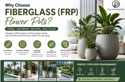 Why Choose Fiberglass (FRP) Flower Pots? 