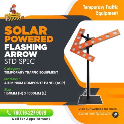  �Solar-Powered Flashing Arrow! � �(rental)