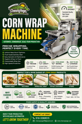 � Advanced Corn Wrap Machine for Food Manufacturers & Food Processing Industry