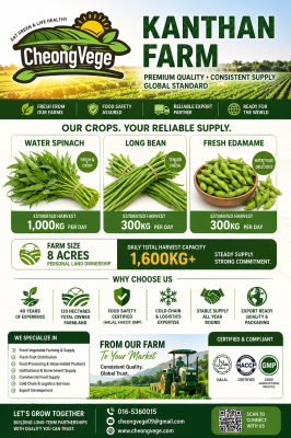 Kanthan Farm Malaysia | Fresh Vegetables Wholesale & Export Supply | Cheong Vege