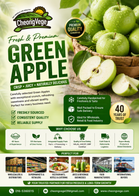 Green Apple Malaysia | Premium Fresh Green Apple Wholesale & Export Supplier | Cheong Vege