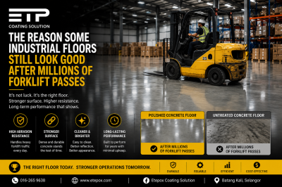 The Reason Some Industrial Floors Still Look Good After Millions of Forklift Passes