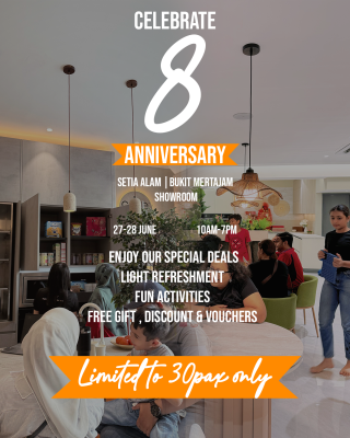 Carte Open Day 8th Year Anniversary - Setia Alam & Bukit Mertajam showroom 