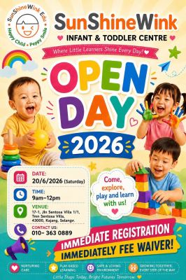 SunshineWink Open Day | Kajang Infant & Toddler Centre