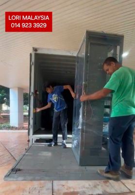 Lori Sewa Murah Tail Lift 3 Tan Pindah Barang dari Kangar je Chuping Perlis termasuk pekerja angkat barang