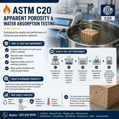  ASTM C20   Apparent Porosity & Water Absorption Testing