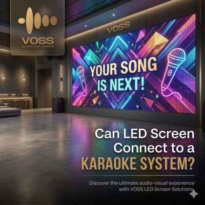 Can LED screen connect to a karaoke system?
