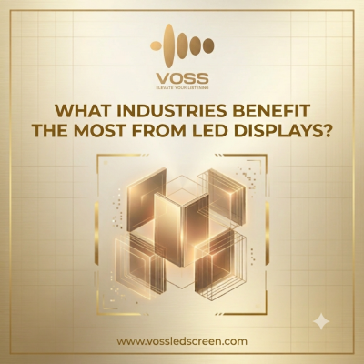 What industries benefit the most from LED displays?