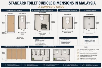 Standard Toilet Cubicle Dimensions in Malaysia: A Complete Guide