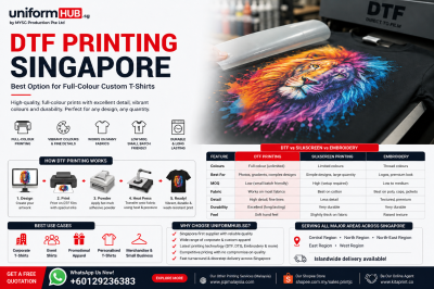 DTF Printing Singapore: Best Option for Full-Colour Custom T-Shirts