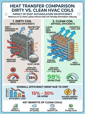 Kesan Lapisan Kotoran Pada Coil Terhadap Pemindahan Haba