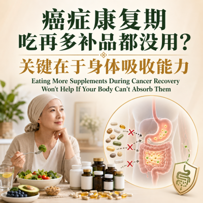 Eating More Supplements During Cancer Recovery Won't Help If Your Body Can't Absorb Them
