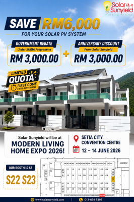 Visit Us at Modern Living Home Expo 2026 & Save Up to RM6,000 on Home Solar