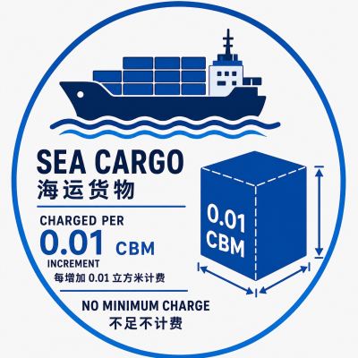 China to Malaysia Sea Freight   Charged from 0.30 CBM, Then Every 0.01 CBM with No Rounding Up