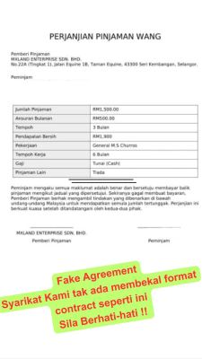 Fake Agreement 